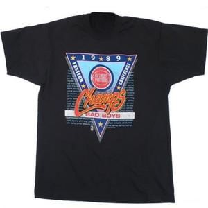 Detroit Pistons Bad Boys T-Shirt 1989 Champs Nba